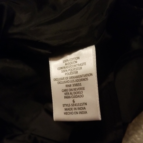 Sam Edelman Beaded Black Tribal Boho Skirt Y2K Size 6 - Picture 3 of 6